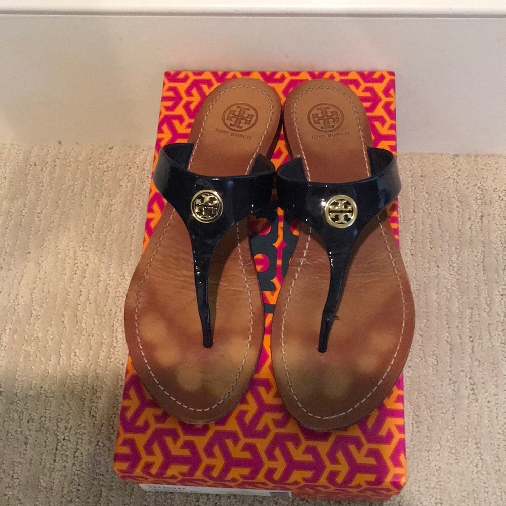 Tory Burch Cameron Thong in Bright Navy